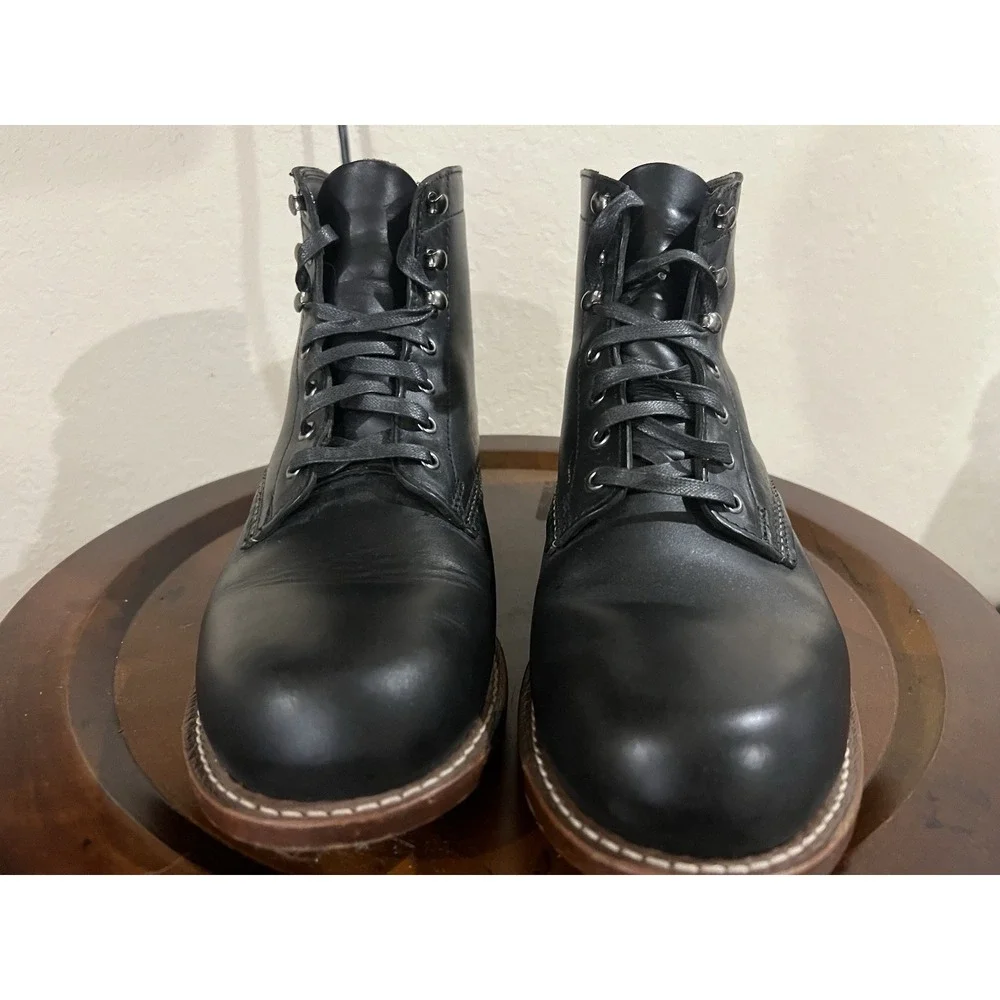Wolverine 1000 Mile Cap Toe Work Boots Leather BlackUSA  Vibram Lace‎ Up 10 D
